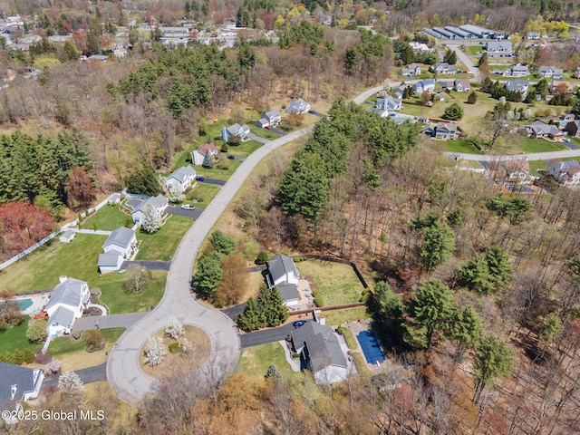 birds eye view of property featuring a residential view
