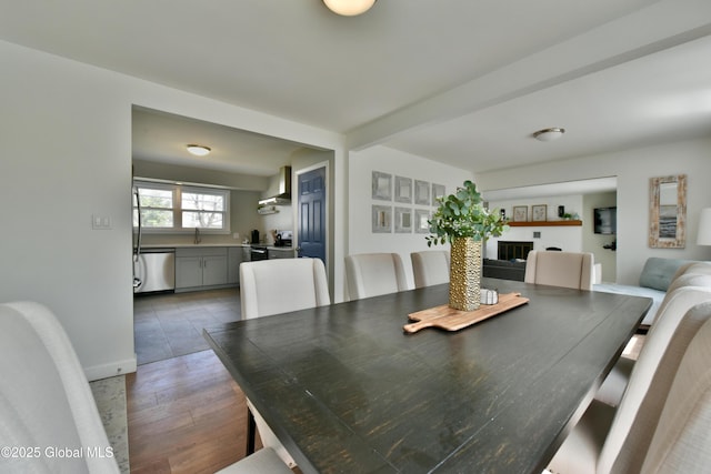 362 Lake Ave, Saratoga Springs, NY 12866 - dining space featuring wood finished floors