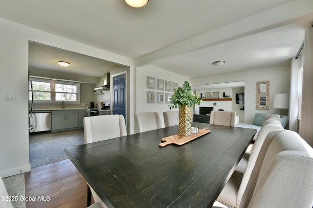 362 Lake Ave, Saratoga Springs, NY 12866 - dining room with wood finished floors