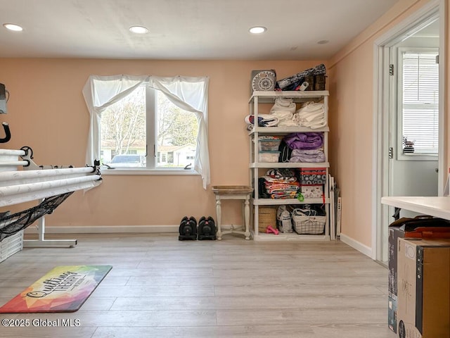 view of storage room