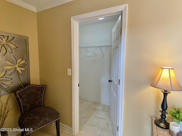 8 Treasures Pl, Queensbury, NY 12804 - bathroom featuring ornamental molding and baseboards