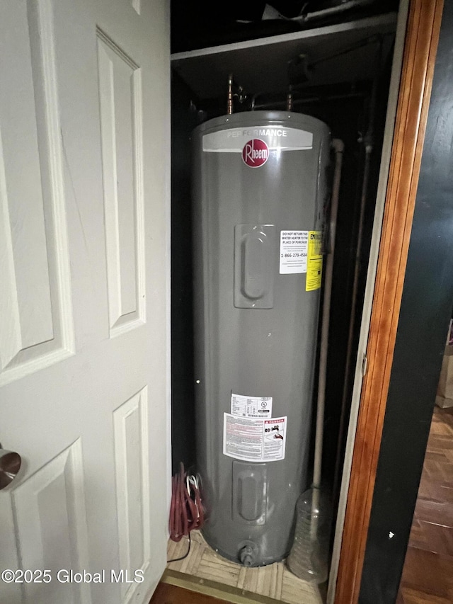 66 Jefferson St, Troy, NY 12180 - utility room with water heater