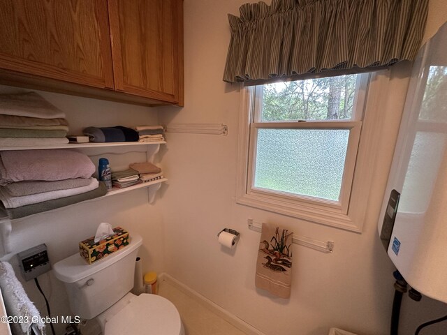 6325 Sunset Bay Rd, Dresden, NY 12841 - bathroom with water heater and toilet