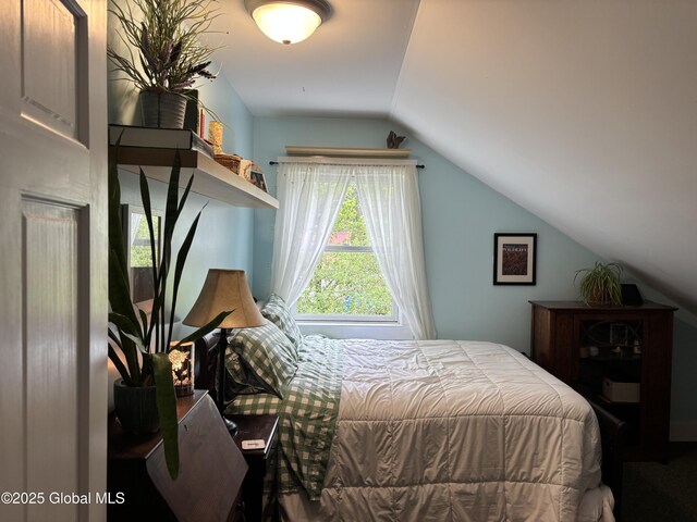 116 Dennie Rd, Mayfield, NY 12117 - bedroom with vaulted ceiling