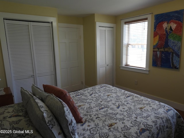 116 Dennie Rd, Mayfield, NY 12117 - bedroom with multiple closets and baseboards