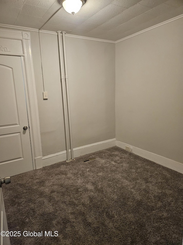 235 5th Ave, Troy, NY 12180 - interior space featuring baseboards, carpet floors, and crown molding