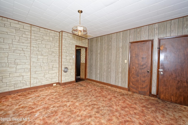 view of carpeted empty room