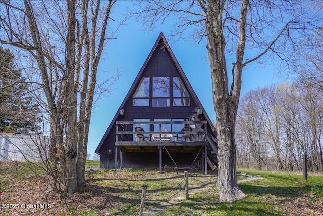 view of rear view of property