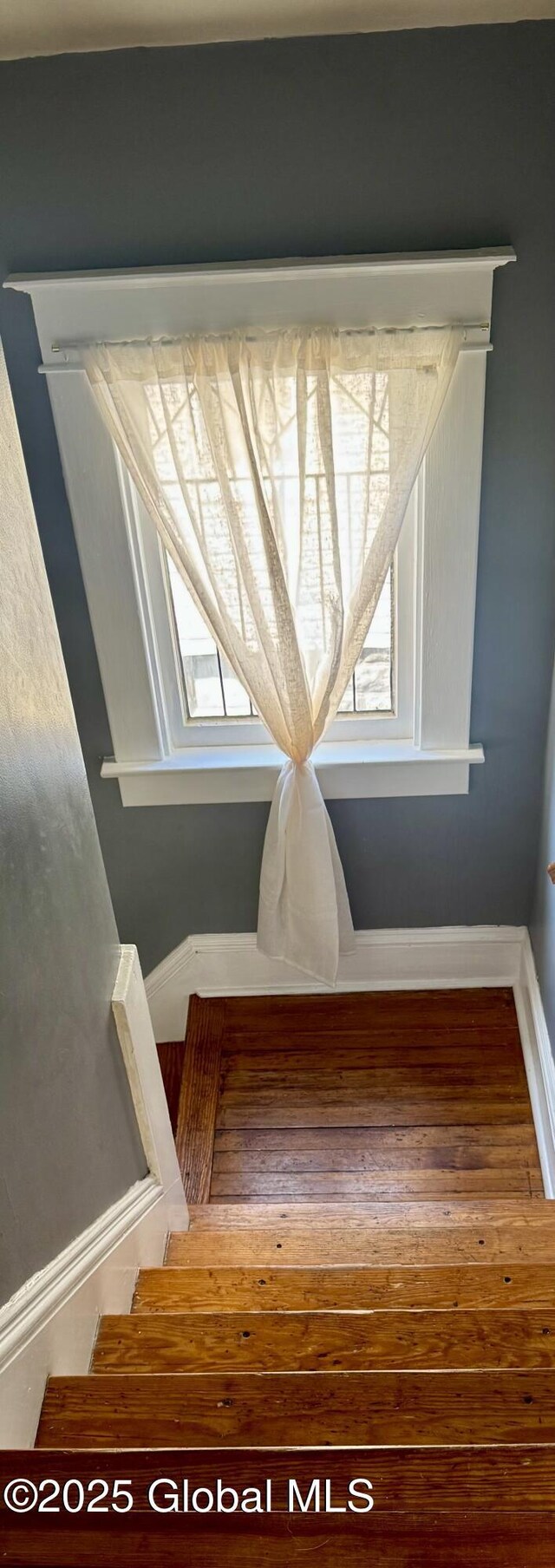 47 Washington Rd, Scotia, NY 12302 - stairs featuring baseboards and wood finished floors