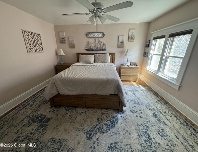 47 Washington Rd, Scotia, NY 12302 - bedroom with ceiling fan and baseboards