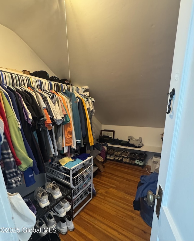 47 Washington Rd, Scotia, NY 12302 - walk in closet with vaulted ceiling and wood finished floors