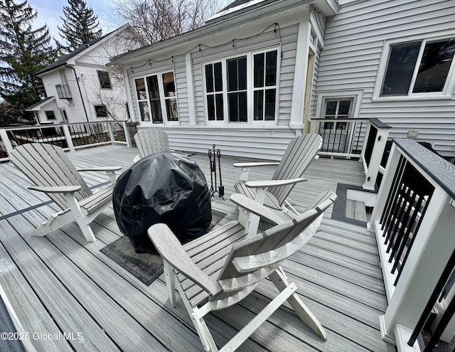 47 Washington Rd, Scotia, NY 12302 - wooden deck with area for grilling