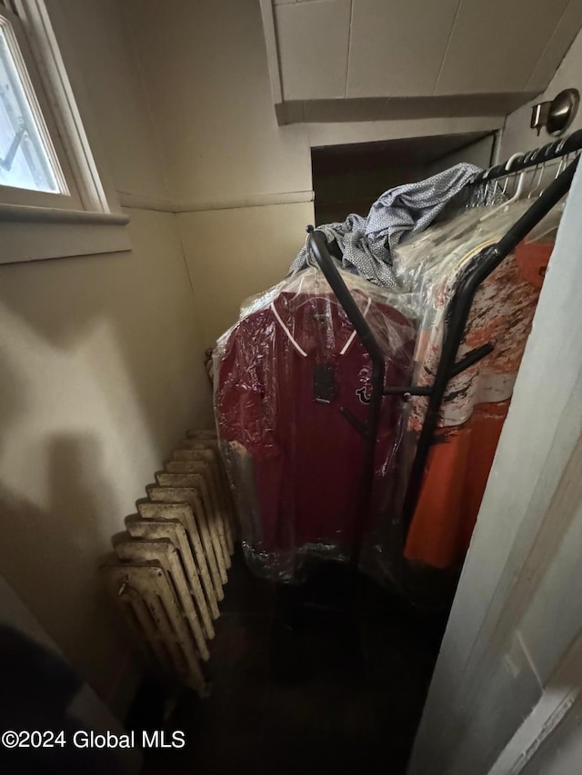 interior space with radiator