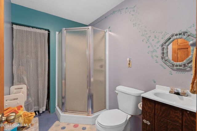 9 E Center St, Day, NY 12835 - full bath with vanity, a shower stall, and toilet