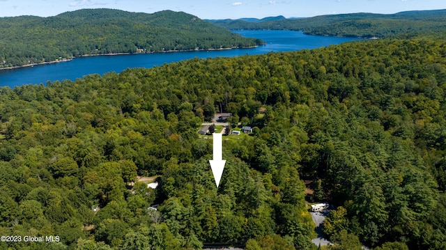 9 E Center St, Day, NY 12835 - drone / aerial view with a water and mountain view and a forest view