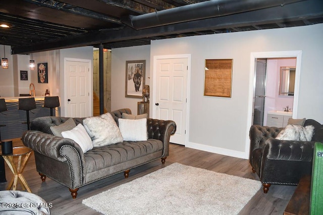 20 Fort Vaux Ln, Colonie, NY 12189 - living area with wood finished floors and baseboards