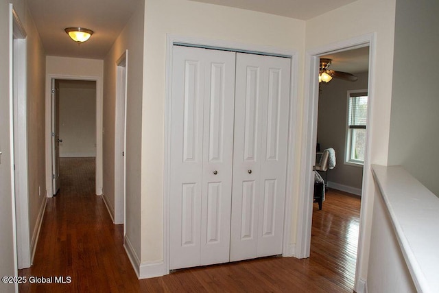 20 Fort Vaux Ln, Colonie, NY 12189 - hallway featuring dark wood-style floors and baseboards