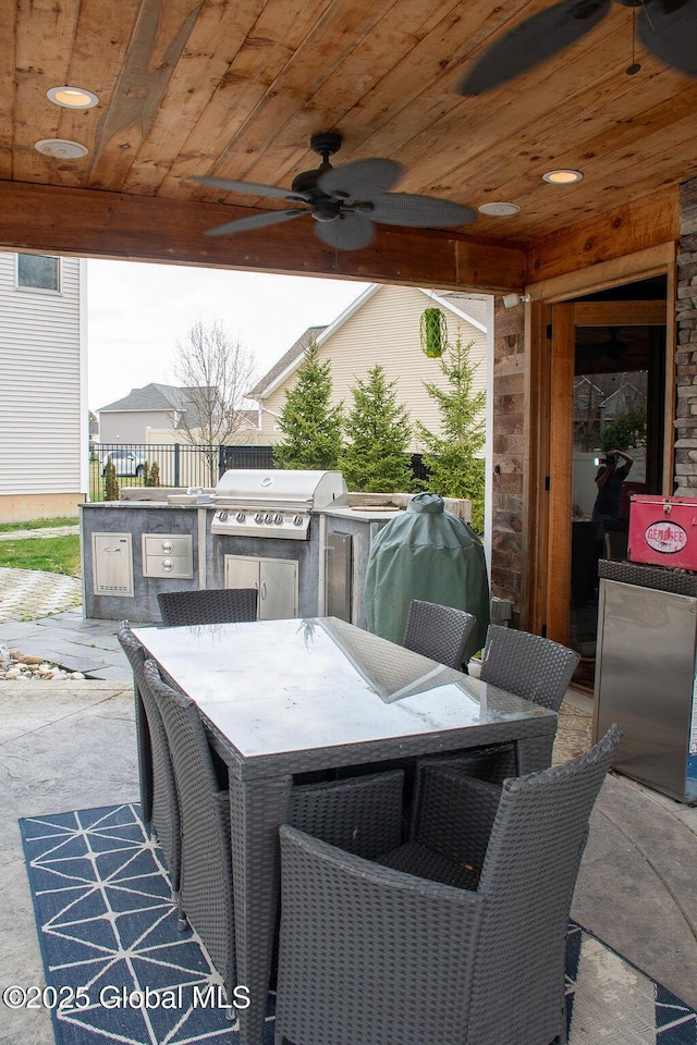 20 Fort Vaux Ln, Colonie, NY 12189 - view of patio / terrace featuring a ceiling fan and outdoor dining space