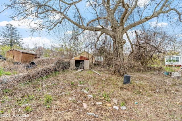 111 Mann Ave, Troy, NY 12180 - view of yard featuring a storage shed and an outdoor structure