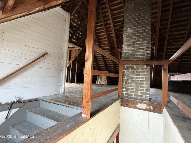 view of attic
