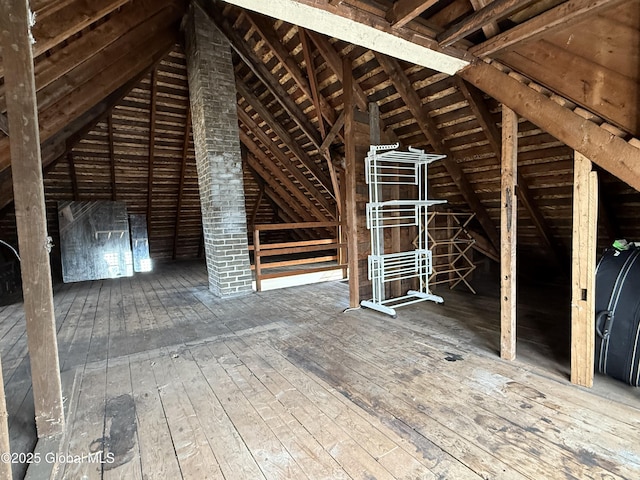 view of attic