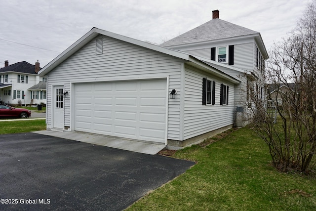 401 S 1st St, Northville, NY 12134 - view of home's exterior with a chimney and a lawn