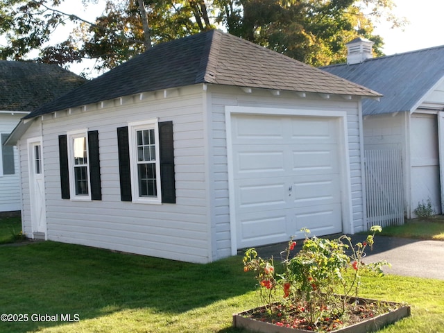 401 S 1st St, Northville, NY 12134 - detached garage featuring driveway