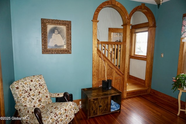 401 S 1st St, Northville, NY 12134 - living area with baseboards and wood finished floors