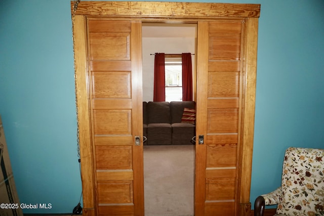 401 S 1st St, Northville, NY 12134 - corridor featuring carpet flooring