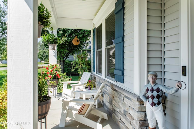 view of patio / terrace with covered porch