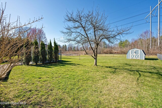 87 Dorchester Ave, Bethlehem, NY 12158 - view of yard featuring a storage unit and an outdoor structure