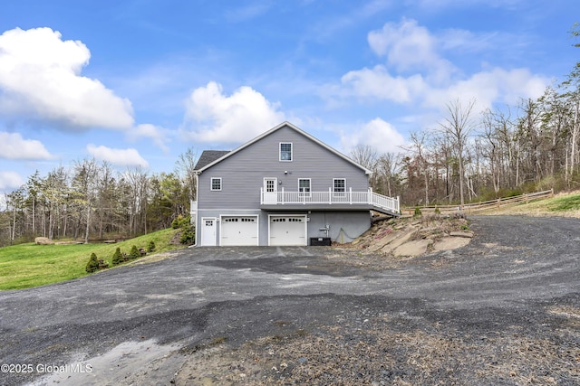 214 Vosenkill Rd, Athens, NY 12015 - view of side of home with driveway and a garage