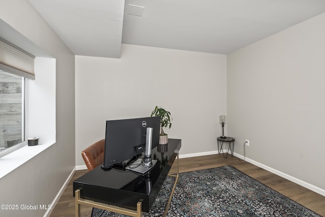 214 Vosenkill Rd, Athens, NY 12015 - home office with wood finished floors and baseboards