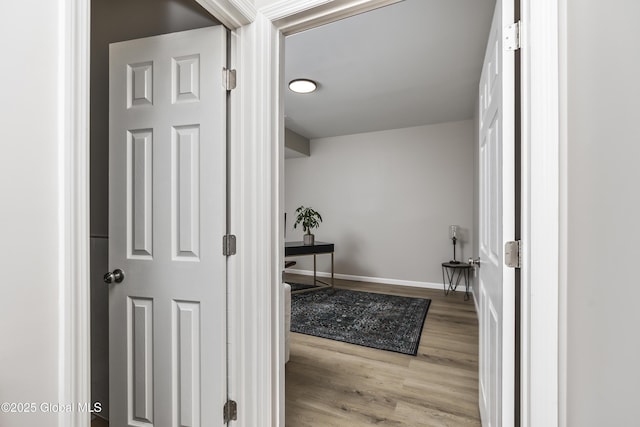 214 Vosenkill Rd, Athens, NY 12015 - hall featuring baseboards and wood finished floors
