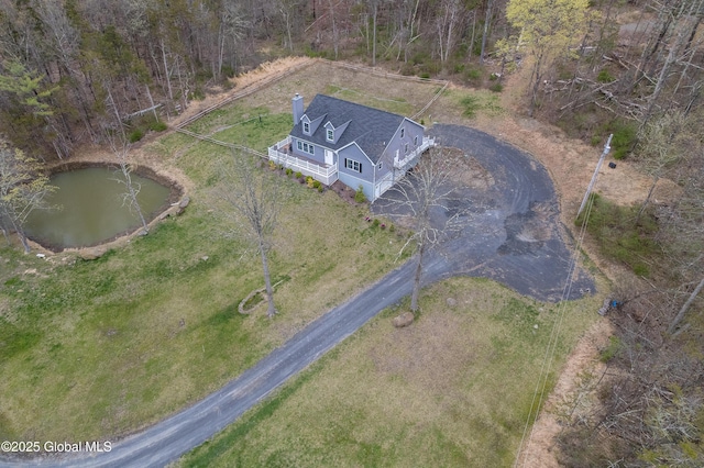 214 Vosenkill Rd, Athens, NY 12015 - drone / aerial view featuring a water view