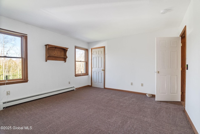 230 Zicha Rd, Esperance, NY 12092 - unfurnished room featuring baseboards, carpet, and a baseboard radiator