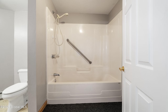 230 Zicha Rd, Esperance, NY 12092 - full bathroom with toilet,  shower combination, and baseboards