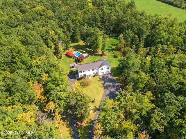 230 Zicha Rd, Esperance, NY 12092 - drone / aerial view with a wooded view
