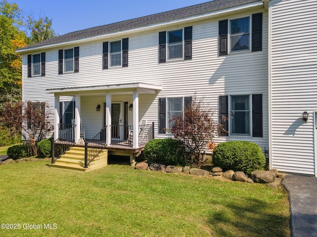 230 Zicha Rd, Esperance, NY 12092 - colonial inspired home with a porch and a front yard
