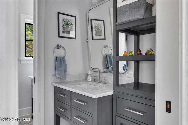 1 Joshua Rd, Saratoga Springs, NY 12866 - bathroom with vanity and baseboards