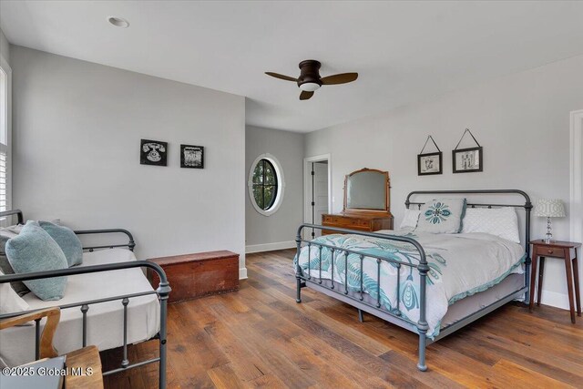 1 Joshua Rd, Saratoga Springs, NY 12866 - bedroom featuring wood finished floors, baseboards, and ceiling fan