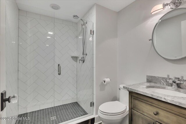 1 Joshua Rd, Saratoga Springs, NY 12866 - full bathroom with a stall shower, vanity, and toilet