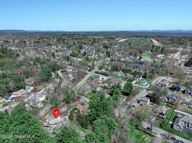 1 Joshua Rd, Saratoga Springs, NY 12866 - aerial view with a mountain view and a residential view