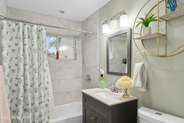 1094 Deforest St, Rotterdam, NY 12303 - bathroom with shower / bathtub combination with curtain, toilet, and vanity