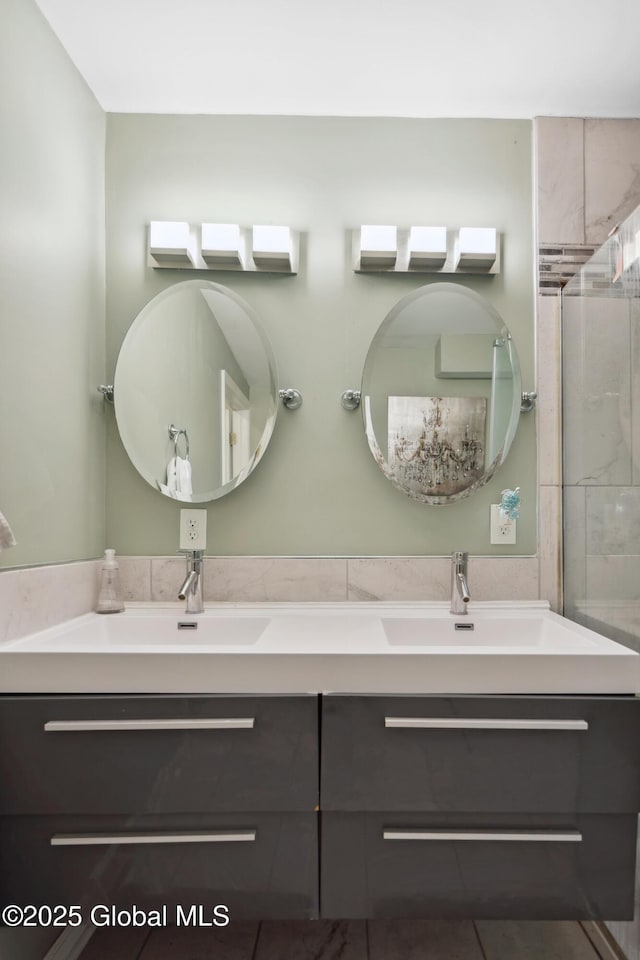 1094 Deforest St, Rotterdam, NY 12303 - bathroom with double vanity and a shower