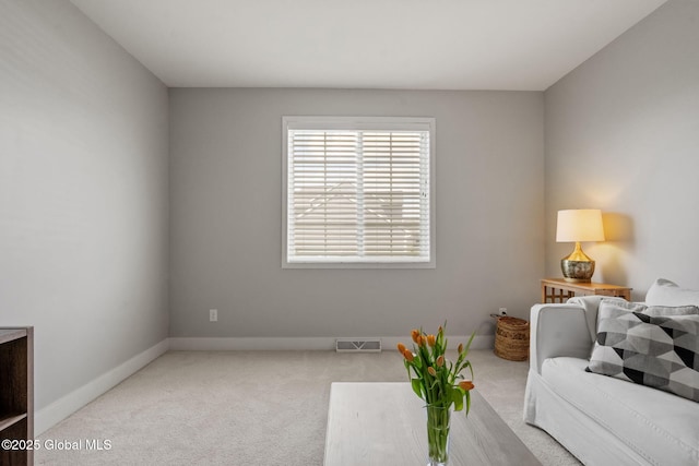 6 Gorsline Dr, Halfmoon, NY 12118 - carpeted living area featuring baseboards and visible vents