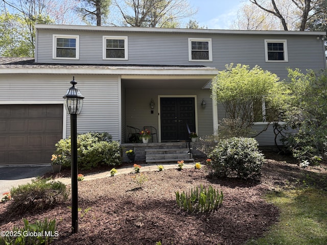 view of front of house featuring a garage
