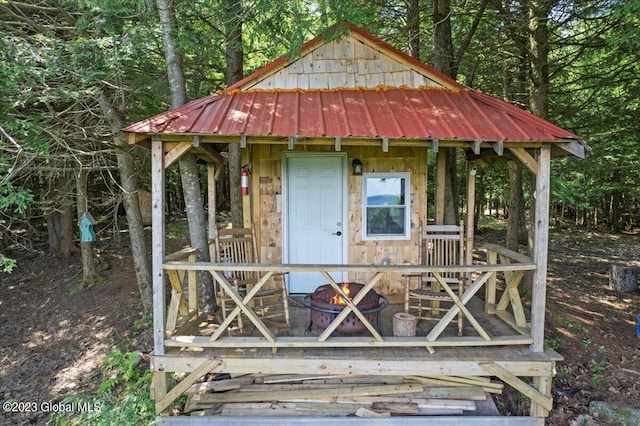 1181 Hunt Lake Rd Unit N, Corinth, NY 12822 - view of outdoor structure featuring an outbuilding