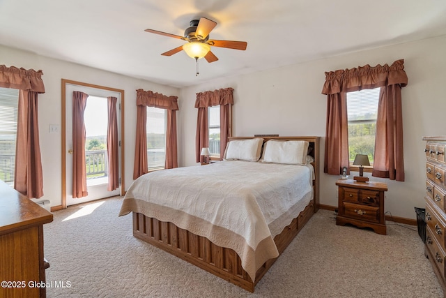 2694 State Route 10, Summit, NY 12175 - carpeted bedroom with a ceiling fan and baseboards