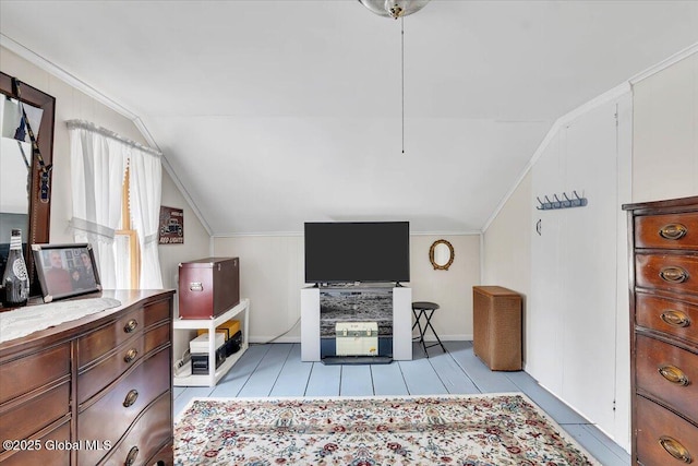 additional living space with lofted ceiling